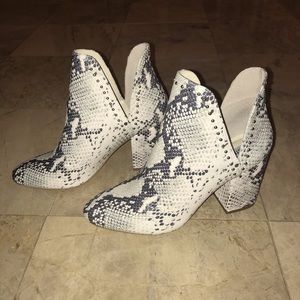 Steve Madden Snake Print Booties